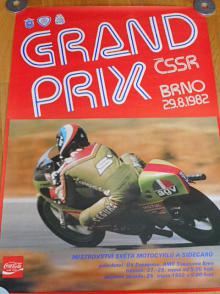 Grand Prix ČSSR Brno 29. 8. 1982 - plakát