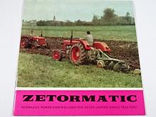Zetor 3011, 4011 - Zetormatic - Hydraulic power control unit for Zetor unified range tractors - prospekt - 1966 - Motokov