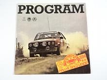 Rallye Sklo Union - Teplice - 21. - 22. 4. 1984 - Mistrovství ČSSR - program
