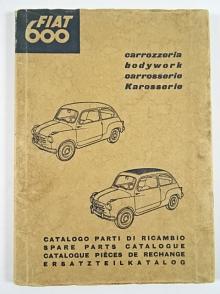 Fiat 600 - carrozzeria - catalogo parti di ricambio - 1957