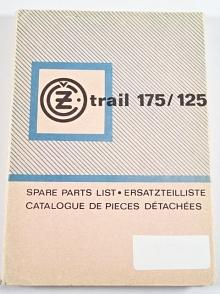 ČZ 125/481, 175/482, Trail, 482.01 Trail-Cocy, Posilube - 1973 - Spare parts list, Ersatzteilliste, Catalogue de piéces détachées