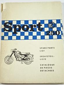 ČZ 250 Sport typ 471 - Spare Parts List - Ersatzteilliste - 1975