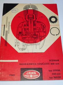 JAWA 250/559/04, 350/360/00 - 1969 - seznam náhradních dílů