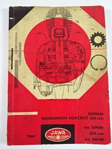 JAWA 250/559/04, 350/360/00 - 1969 - seznam náhradních dílů