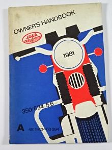 JAWA 350/634-5,6 - owner´s handbook - 1981 - Motokov