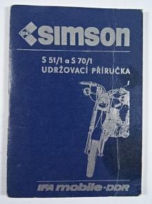 Simson S 51/1 a S 70/1 - udržovací příručka - 1988