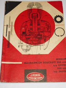 JAWA 250/559/04, 350/360/00 - 1964 - seznam náhradních dílů