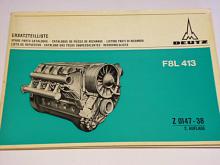 Deutz F 8L 413 - Ersatzteilliste - 1969