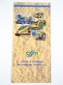 CSM - Cestné a stavebné mechanizmy Tisovec - prospekt - UDS 114 a - Tatra 815, UDS 214.11, DH 214, DH 311, UDS 211.11, UDS 232, Teleman, UOS 155 - T55A
