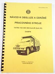 Tatra 163-34E SK8 6x4.2R (6x6.2R) dampr - návod k obsluze a údržbě pracovního stroje - 2000
