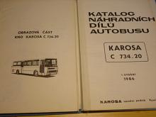Karosa C 734.20 - katalog náhradních dílů autobusu - 1986