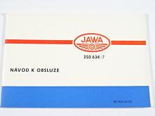 JAWA 350/634/7 - návod k obsluze - 1982