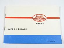 JAWA 350/634/7 - návod k obsluze - 1982
