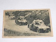 Četa pancéřových automobilů - pohlednice