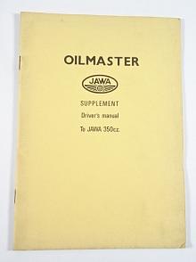 JAWA Oilmaster - Supplement Driver's manual To JAWA 350 c. c. - 1978
