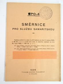 Směrnice pro službu samaritskou - Richtlinien für den Samariterdienst - SPO-4 - 1936