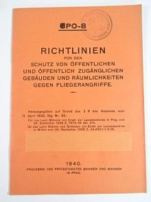 Richtlinien für den Schutz von Öffentlichen und Öffentlich Zugänglichen Gebäuden und Räumlichkeiten Gegen Fliegerangriffe - CPO-8 -1940