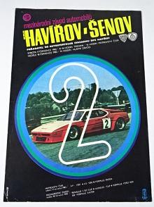 Havířov - Šenov - mezinárodní závod automobilů - 1982 - plakát - leták