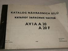 Avia A 20, A 20 F - katalog náhradních dílů - 1980