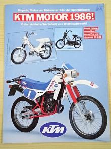 KTM Motor 1986 - prospekt