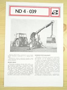 Nakladač ND 4-039 - prospekt - 1989 - Agrozet k. p. Humpolec - Zetor