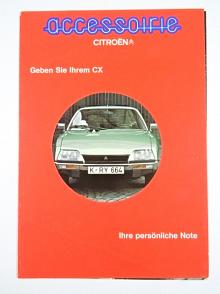 Citroën - Accessoirie - Geben Sie Ihrem CX - prospekt