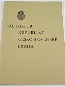 Autoklub republiky Československé 1931 - reprint 2019