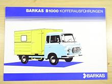 Barkas B 1000 Kofferausführungen - prospekt - 1978