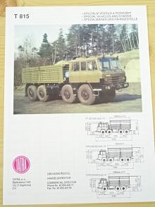 Tatra 815 - speciální vozidla a podvozky - prospekt