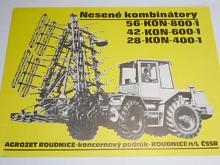 Nesené kombinátory 56-KON-800-0, 42-KON-600-1, 28-KON-400-1 - prospekt - 1986 - Agrozet Roudnice - Škoda ŠT 180