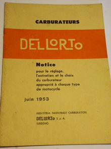Carburateurs Dellorto - Notice pour le réglage... 1953