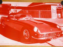 Castrol - Ferrari Spider 250 California 1962 - plakát