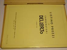 Dellorto - karburátory - prospekty + ceník - 1950 - 1956