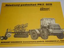 Návěsný podmítač PH2-020 - prospekt - 1986 - Agrozet Roudnice - Škoda ŠT 180