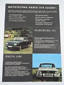 Mototechna - Škoda, Trabant, Moskvič, Fiat, VAZ, Volha, Dacia, Wartburg - prospekt