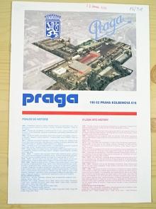 Praga - pohled do historie - výrobní program v kostce - služby našim zákazníkům - prospekt - Praga UV 80