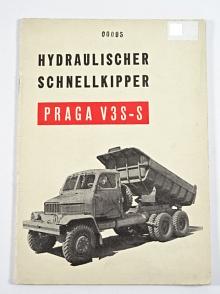 Praga V3S-S Hydraulischer Schnellkipper - Beschreibung, Bedienung und Wartung - Nachtrag - Motokov