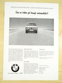 BMW - čím se řídíte při koupi automobilu - leták - 1968 - Tuzex
