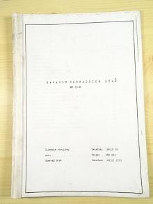 Katalog náhradních dílů MP 13-2 - SUB Uherský Brod