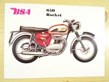 BSA 650 Rocket - pohlednice