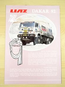 Liaz 111.154 - Dakar 1992 - prospekt - Rallye Paris–Sirte–Le Cap