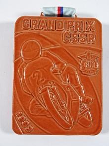 Grand Prix ČSSR Brno - 1983 - plaketa - medaile