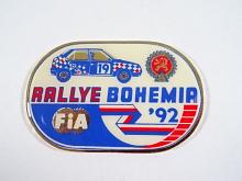 Rallye Bohemia 1992 - FIA - Autoklub republiky Československé - Škoda Favorit - plaketa