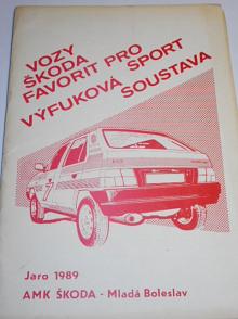 Výfuková soustava pro sportovní automobily Škoda Favorit, typ Š 781.136 LA - 1989 - AMK Škoda Mladá Boleslav