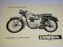 Universal Junior 250 cc - prospekt