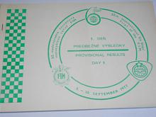 52. medzinárodná šestdňová motocyklová sútaž FIM - 5. - 10. 9. 1977 - 5. deň predbežné výsledky
