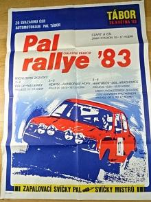 Pal rallye - oblastní přebor - Tábor - 23. 5. 1983 - plakát