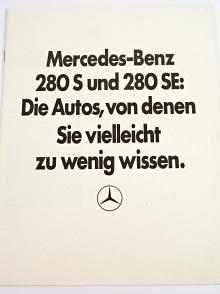 Mercedes - Benz 280 S, 280 SE - prospekt - 1969