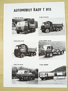 Tatra - automobily řady T 815 - podvozky pro nástavby - motory řady T 3 - fotografie