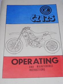 ČZ 125/519 - operating and maintenance instructions - 1991